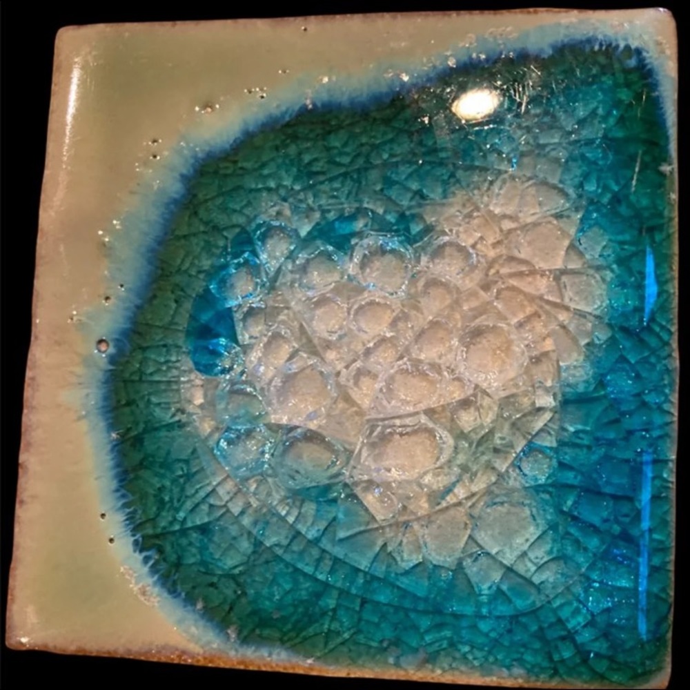 NWT - glass art trivet